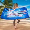 Asciugamano da Spiaggia Giocatore di Calcio Haaland, Asciugatura Rapida, Facile da Curare, Adatto Sia per il Fitness che per le Vacanze al Mare, Essenziale per lo Sport