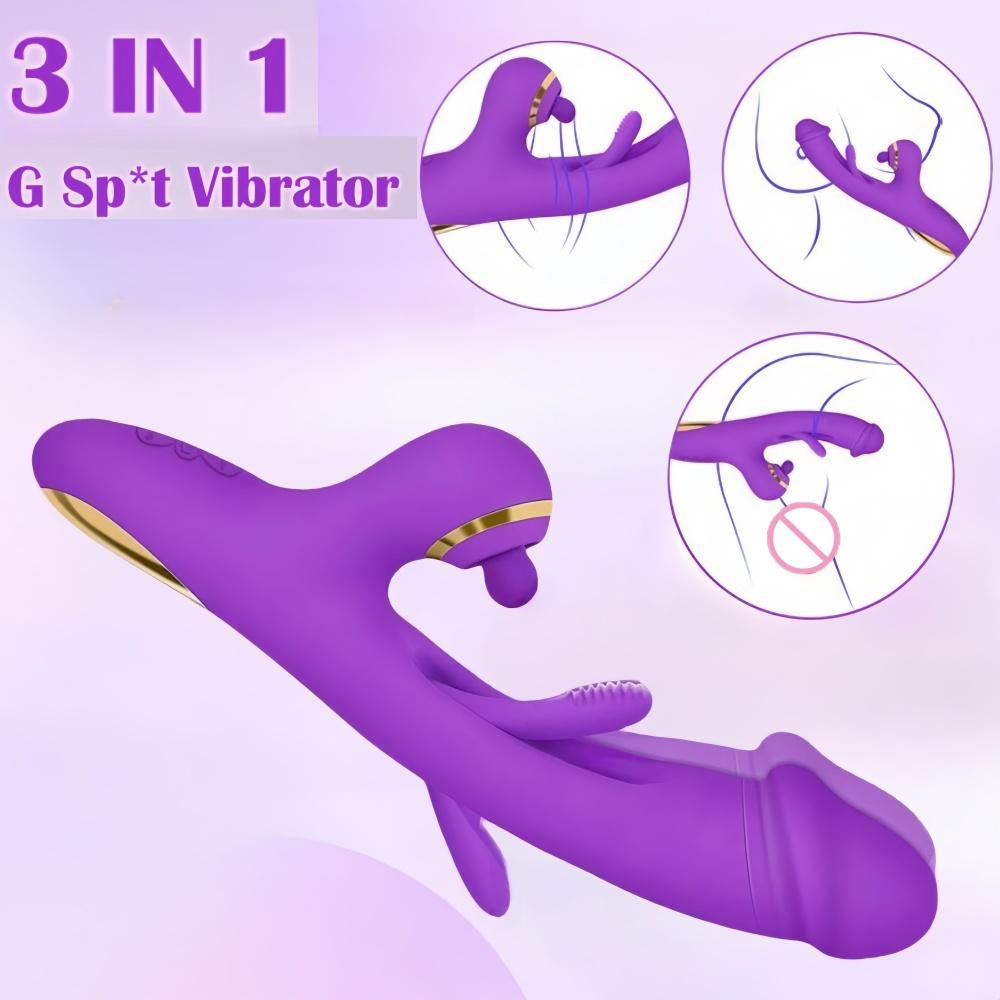 Powerful G-Spot Rabbit Vibrator Vaginal Clitoral Stimulation 10 Powerful Vibration Massager Sex Toys for Women Couples