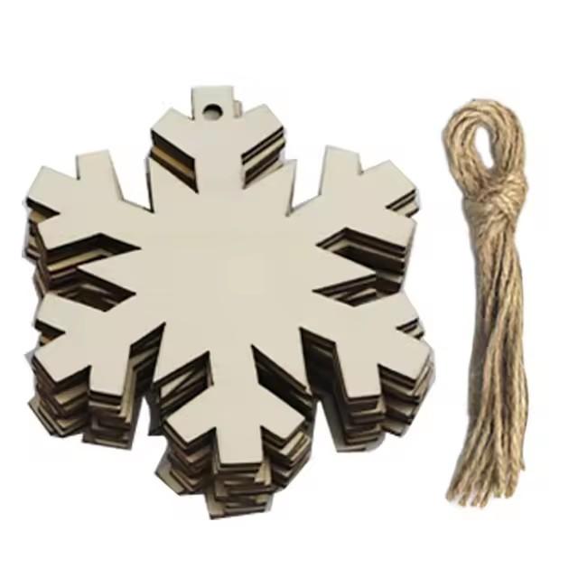 10/20/50 ks DIY dřevěné vánoční koule dekorace řemeslné umění ozdoby štítky závěsná ozdoba pro domácí vánoční a novoroční dárky pro děti