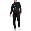 Nike T Shirts Men's Black Half Turtleneck Moderate Straight Fit DX5869-010