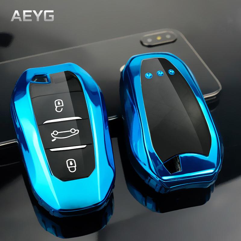 Měkké TPU Pouzdro na klíč od auta Kryt Skořepina Držák Fob Pro Peugeot 308 408 508 2008 3008 4008 5008 Pro Citroen C4 C6 C3-XR Příslušenství