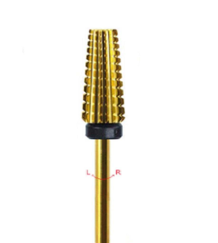 Nail Machine Bit Gold Combination Bit Attachment 5-in-1 Multi-Bit QT-122 (XC (gold))
