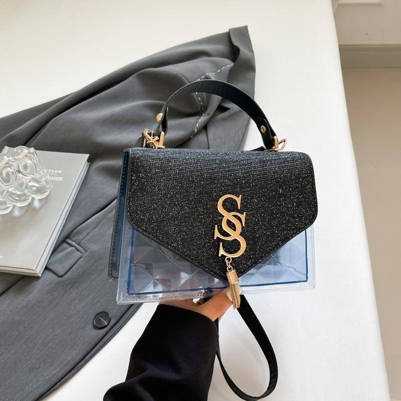 

Trend simple casual letter hardware new fashion summer retro casual chain crossbody shoulder bag women