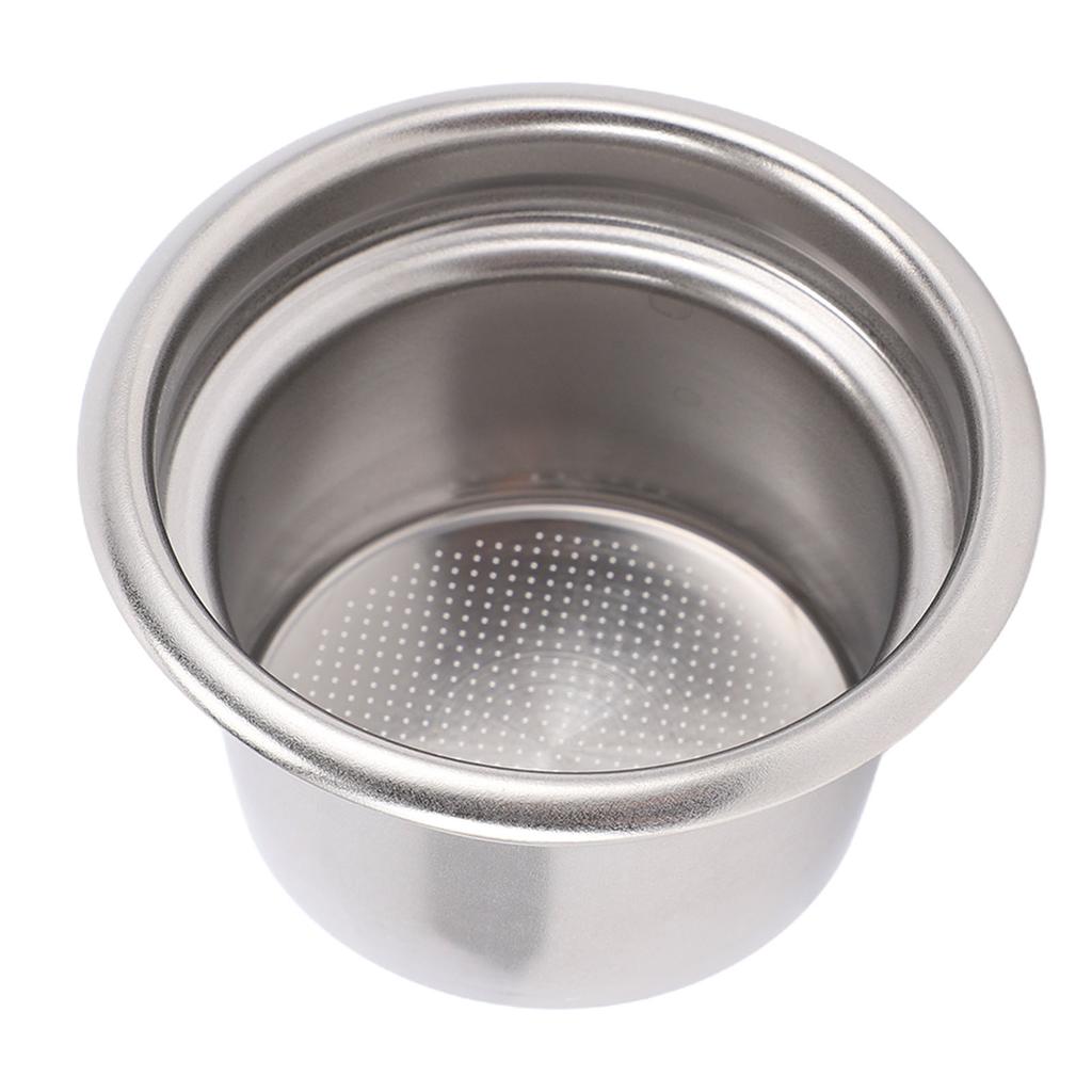 58mm Non Pressurized Filter Basket Single Layer Stainless Steel Portafilter Basket Coffee Machine Accessory for 4