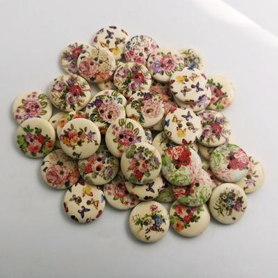 50Pcs Buttons Eco-friendly Vintage DIY Wear Resistant Sewing Buttons for Indoor