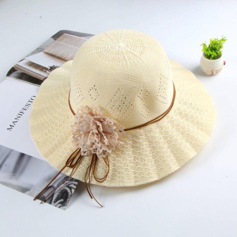 Hat Women's Sunscreen Sun Hat Summer Fashion Versatile Straw Hat Big Brim Outdoor Scenic Spot Sun