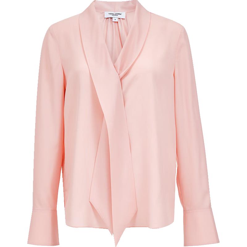 VEROMODA Women's V-Neck Tie-Detail Loose Blouse