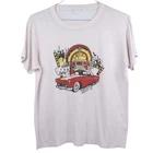 

VTG 90 s Graphic T-Shirt Single Stitch Tee 39 Chest THIN Worn Soft Dice Music 2XL