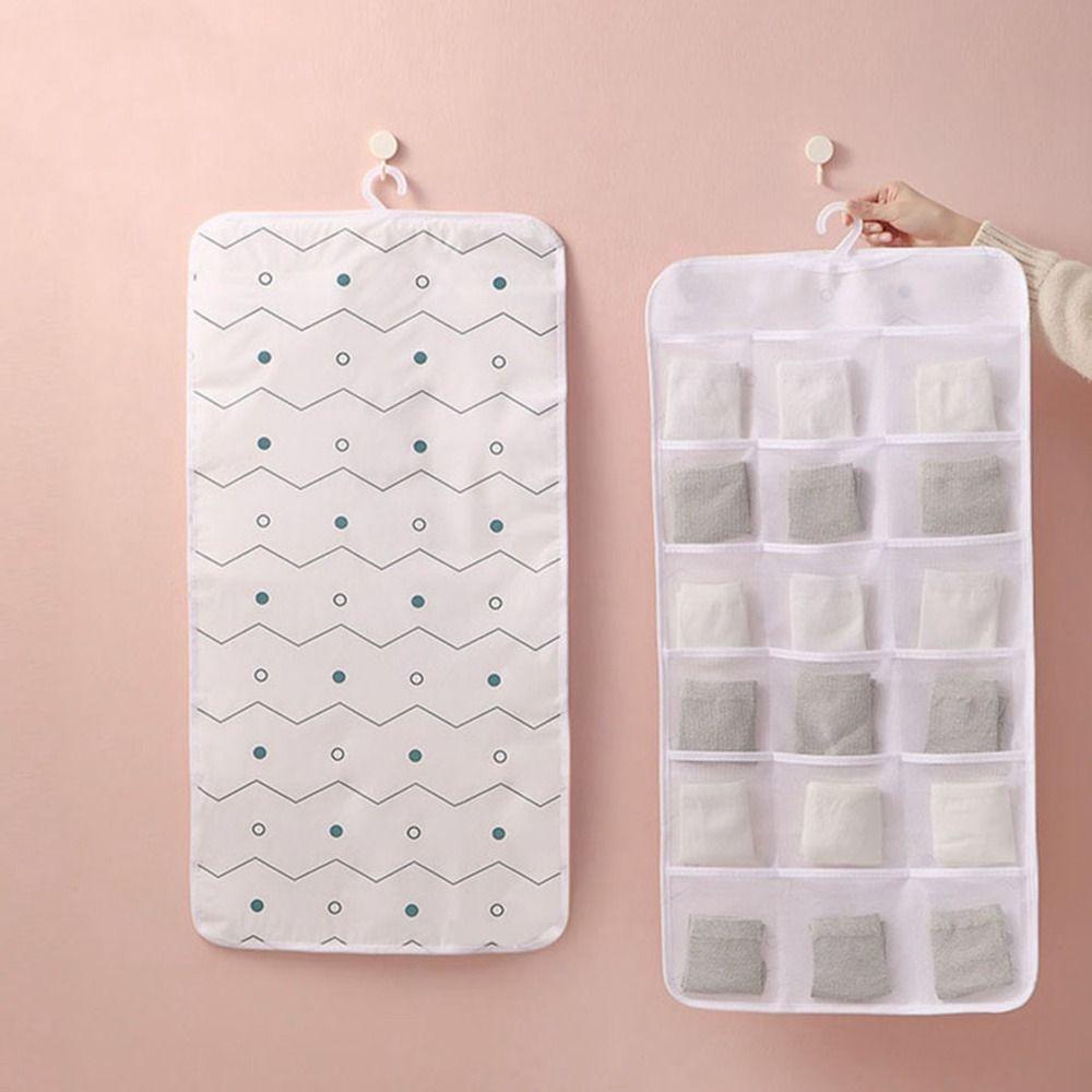 

Foldable Underwear Hanging Bag Wall-Mounted Closet Hanging Organizer Dormitory