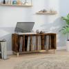 VidaXL Record Cabinet, Side Cabinet with Storage, Furniture for Turntable, Living Room Buffet, Industrial, Oak 831978