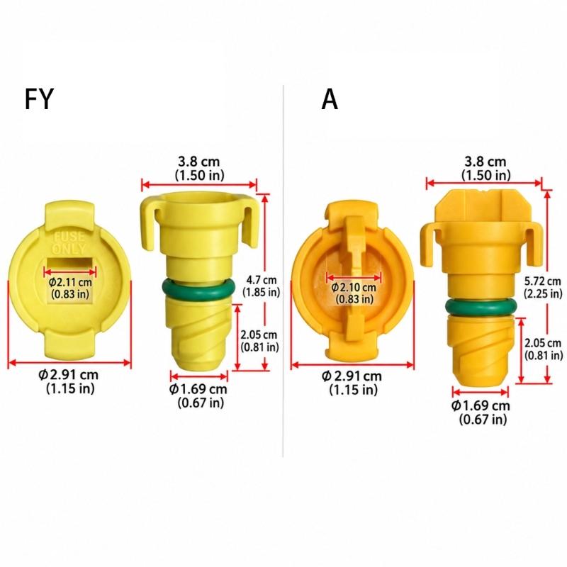 KX6Z6730B BC3Z6730A Oil Drain Plug Replacement Set, 5 Pieces with Lower Guide Sections and Two Side Tabs for Installation