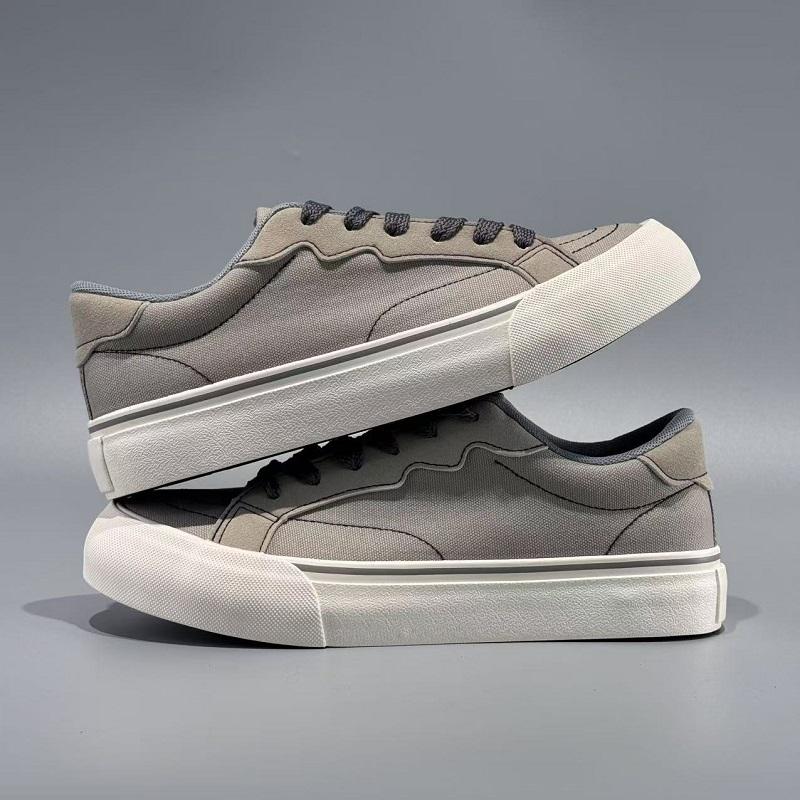 Fashion Men's Shoes Summer Student Versatile Comfortable Anti Slip Casual Shoes Breathable Youth Wear-resistant Solid Color Sneakers