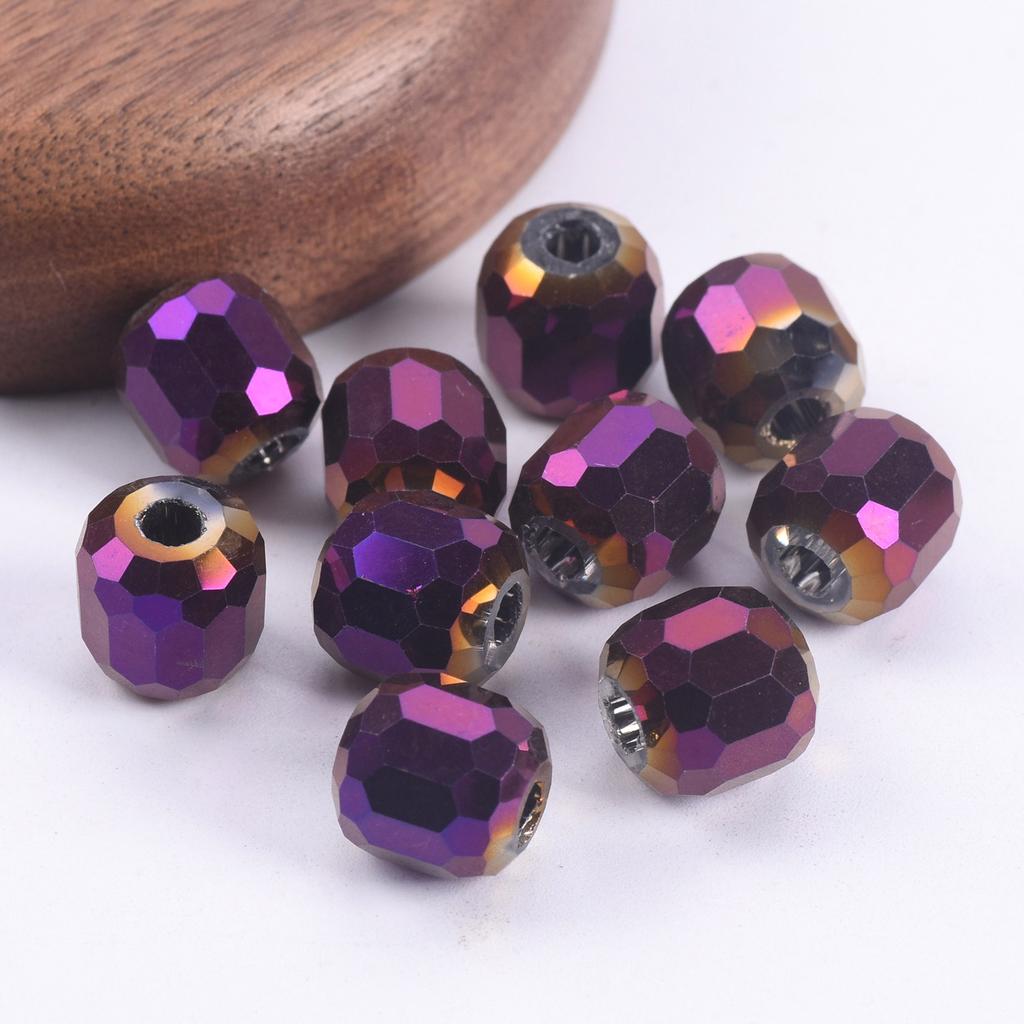 10pcs Round 8mm 10mm 12mm 14mm Crystal Glass Faceted Loose Beads For Jewelry Making DIY Crafts Findings
