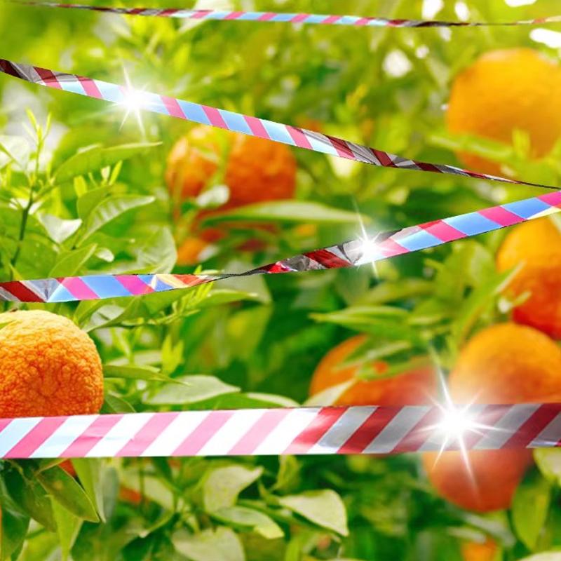 Anti Bird Flashing Reflective Tapes Fruit Tree Bird Pigeon Scare Tape Strips Double Sided Repellent Deterrent Ribbon for Orchard