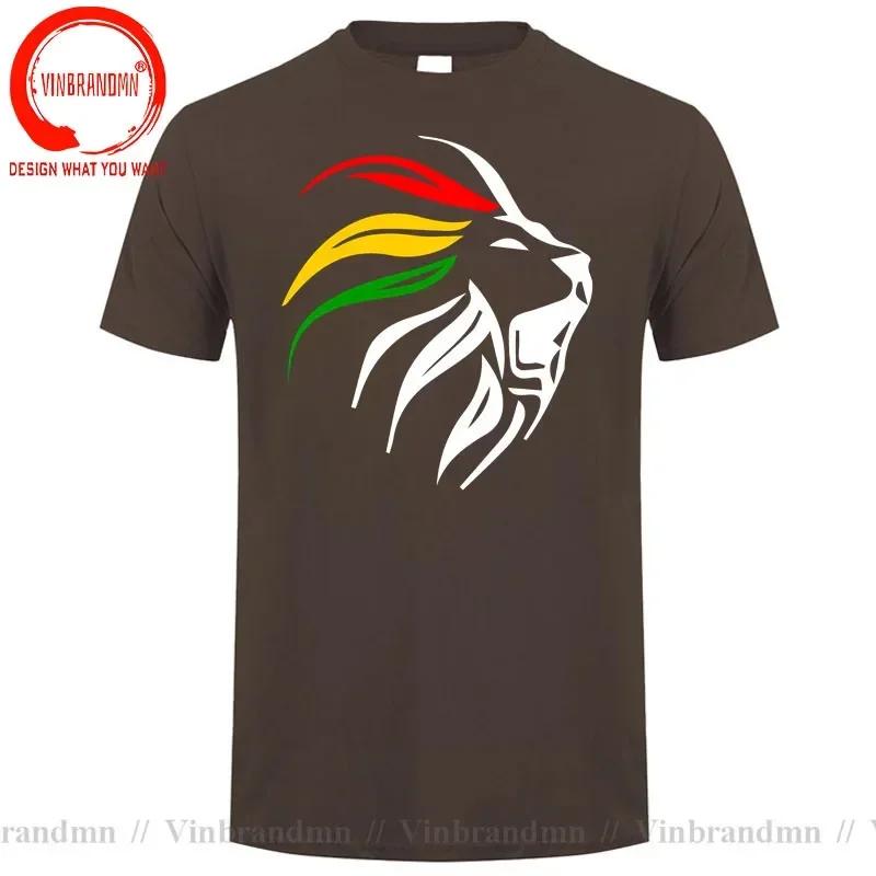 Rasta Lion Rastafari Jamaica Gift For Reggae Lover Tshirt Rasta Lion T Shirt Unisex Hip Hop Streetwear Harajuku Tee Shirt Clothing