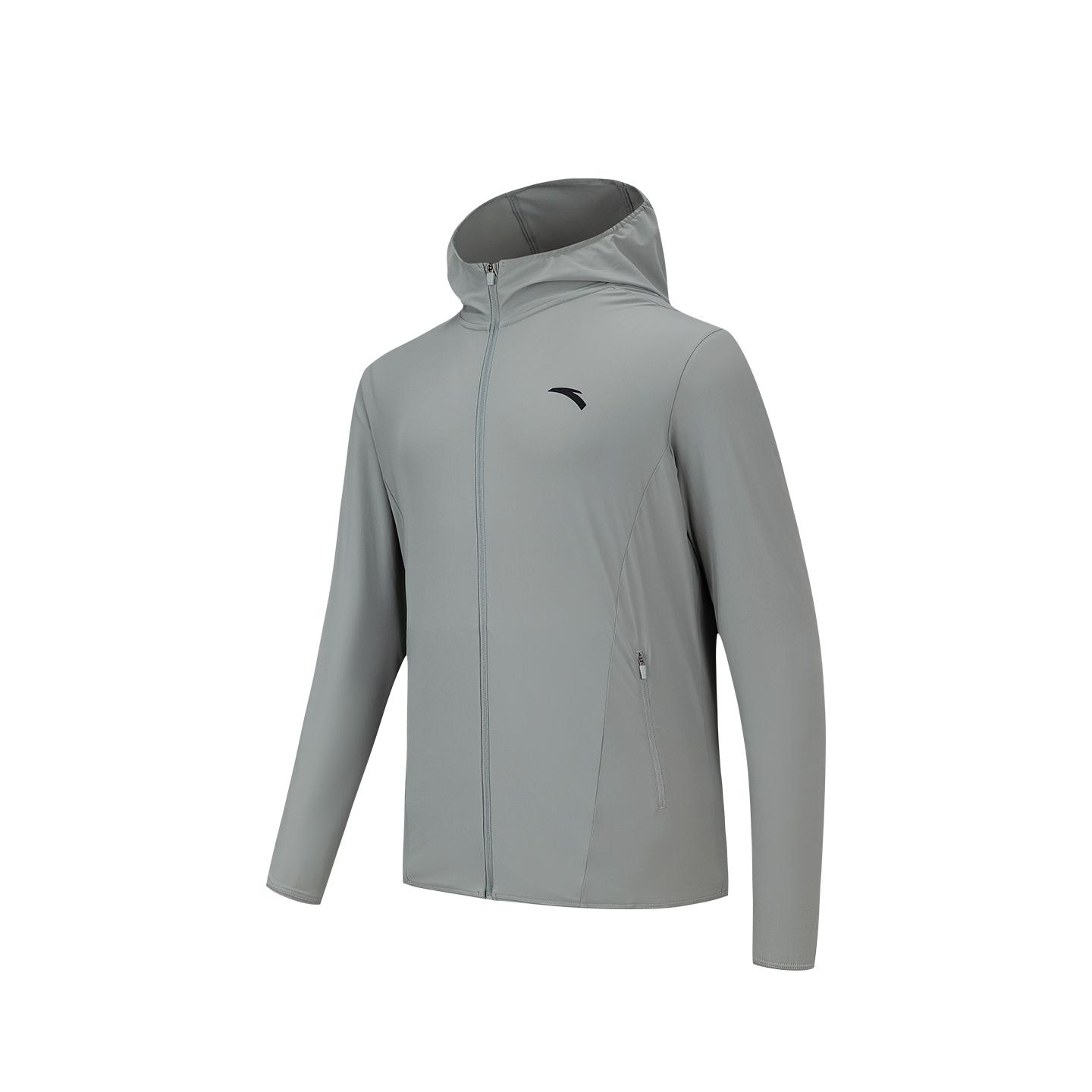 Anta Training Knitted Sports Jacket Men Jacket Granite-Gray 952627703-1 S