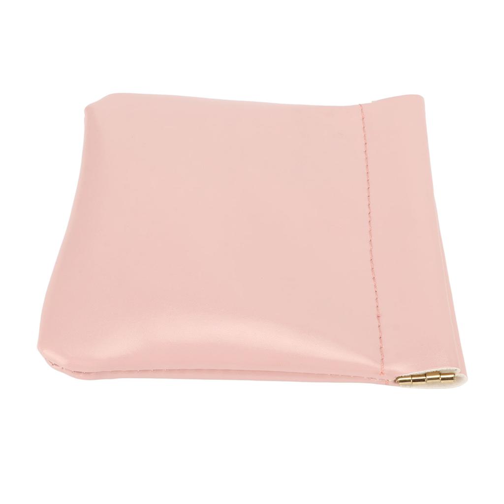 Lipstick Bag PU Leather Waterproof Automatic Closure Portable Cosmetic Bag for Travel Outing