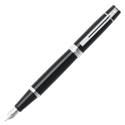 Sheaffer 300 Füllfederhalter Medium Massiv Offiziell Importierter Stift, Feder, SGC9312PN-M, Schwarz,