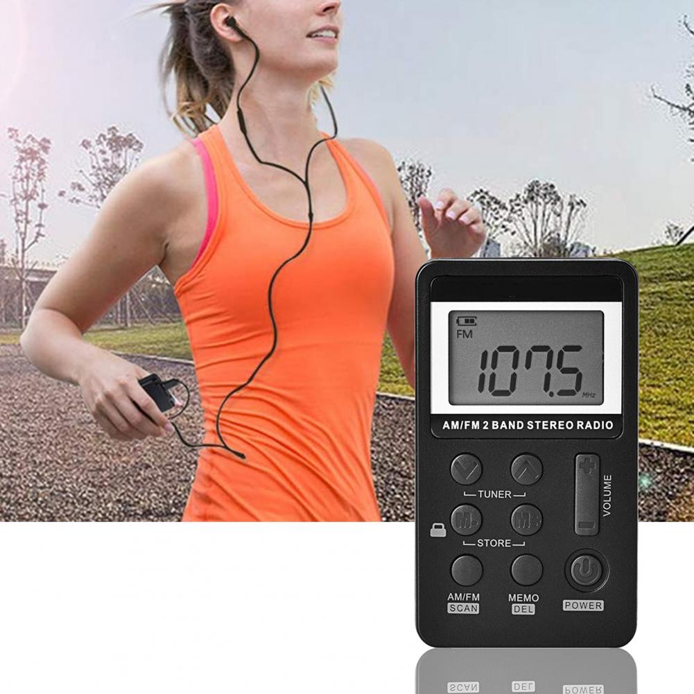 1 Set Useful Radio  LCD Display Battery Operated Digital Radio  Lock Key Digital Radio