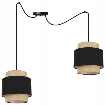 Hanging Lamp, Ceiling Chandelier, Lampshade, Boho Juta