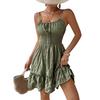European and American Casual Suspender Dress