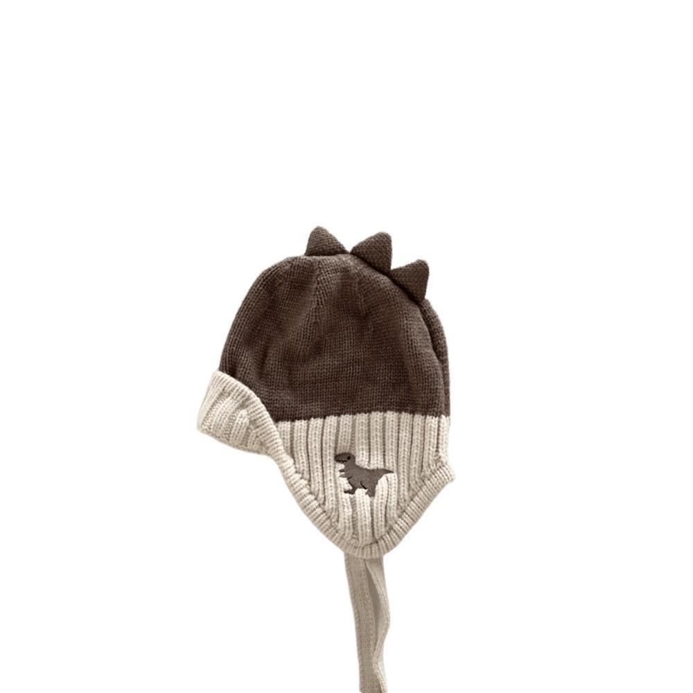 2-6Year Baby Knit Pullover Cap Liner Velvet Children's Hats Warm Ear Protection Hat  Boy Girl