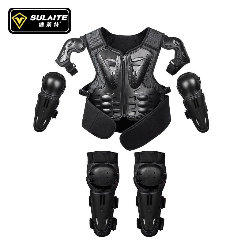 Kids Protective Gear Set Cycling Skating Extreme Sports Armor Vest Knee Elbow Shin Pads