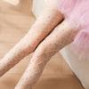 Y2K Rhinestone Star Pantyhose Large Mesh See-through Tights Colorful Fishnet Stockings  Club Party