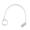 2 Pcs Stainless Steel 304 Lanyard Cable Safety Tether Wire For Loss Prevention 1 Loop With Quick Release Ring & Rubber Coating