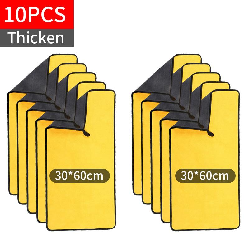 Ręcznik z mikrofibry do mycia samochodu, ściereczka do polerowania, szybkoschnąca ściereczka do czyszczenia domowego, ściereczka 30x30/40/60/65CM