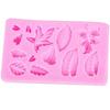Rosa Farbe Handgefertigte Formen Ahorn Rose Blatt Kuchenrand Silikonformen Weihnachten Cupcake Fondant Kuchen Dekor Schokoladen Süßigkeiten Formen