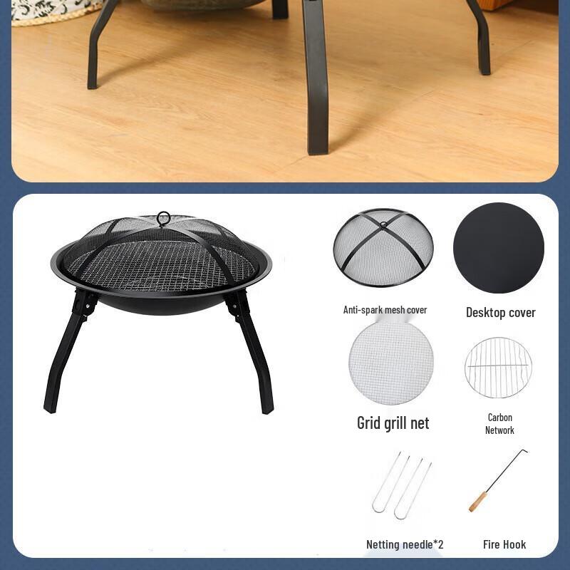 

OEING Outdoor Portable Folding Stove Tea Grill Set 1