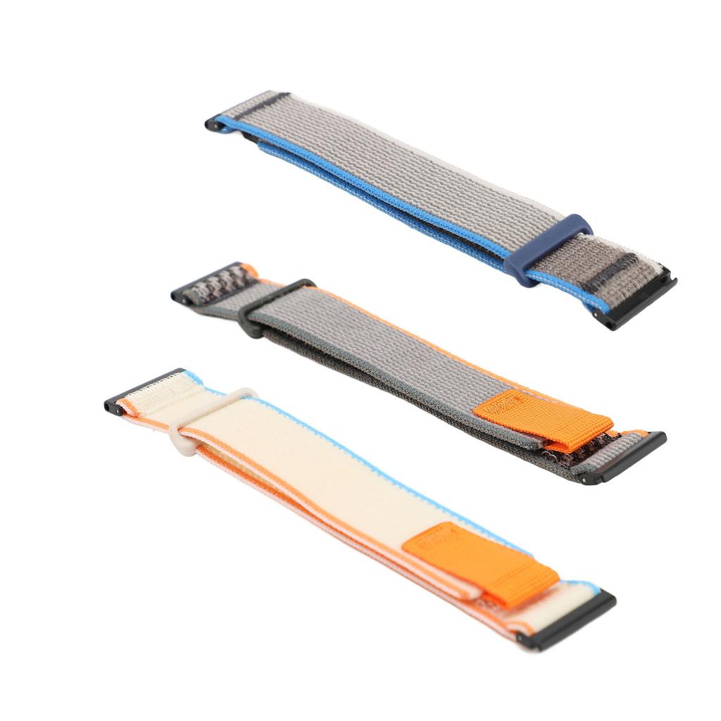 Sportovní nylonový řemínek na hodinky se suchým zipem 24 mm Elastický Prodyšný Nastavitelný Náhradní Watc