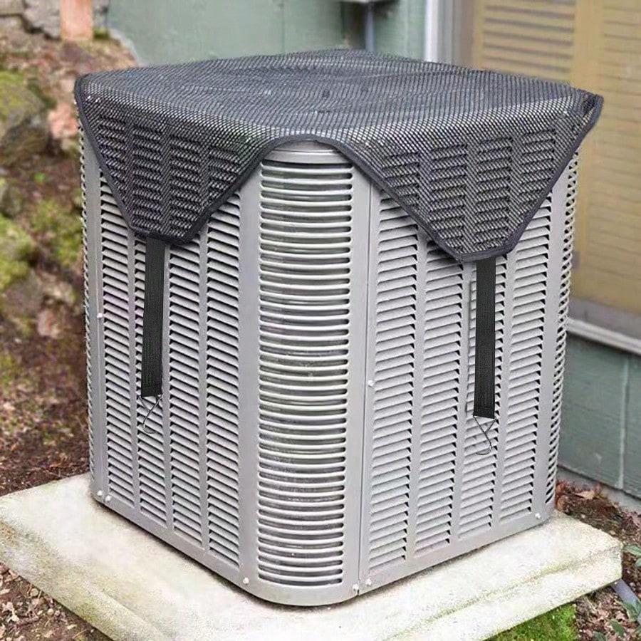 Premium Outdoor Air Conditioner Cover, Water Resistant Windproof Durable, Dust & Cold Barrier with Breathable PVC Mesh
