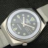 USED VINTAGE SEIKO 5 AUTOMATIC 6309A JAPAN MENS D/D BLUE WATCH 595a-a312343-2