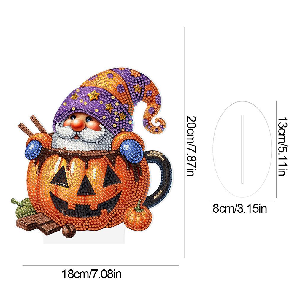 Acrylic Halloween Theme Diamond Painting Tabletop Ornaments Kit Table Top Diamond Painting Ornament Kits Home Bedroom Decoration
