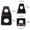 4PCS Seat Belt Mounting 90 Degree L-Bracket For 2 3 4 5 Point Racing Harness