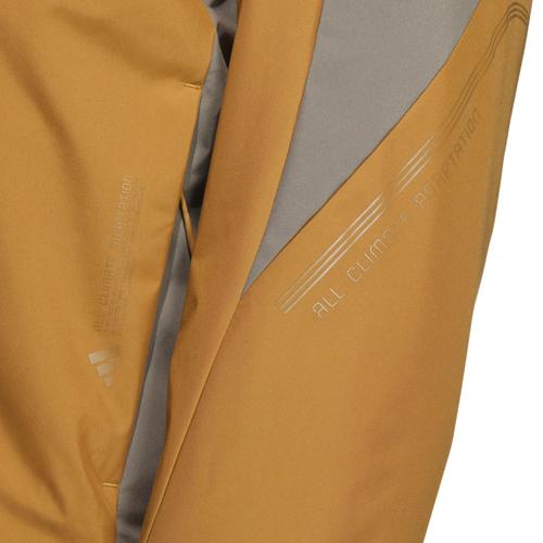 adidas Water-Repellent Sports Long-Sleeve Jacket, Unisex, Wheat Brown