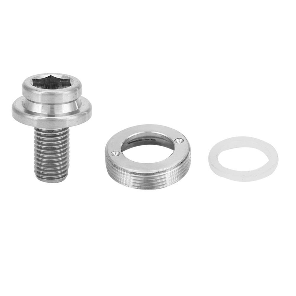 Durable M8x15mm Bicycle Crank Bolt Titanium Alloy Lightweight Square Taper Crank Bolt Crank Arm Fixing Bolt Bicycle Repair
