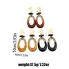 Elegant Melard Geometric Oval Dangle & Disc Stud Earrings for Women