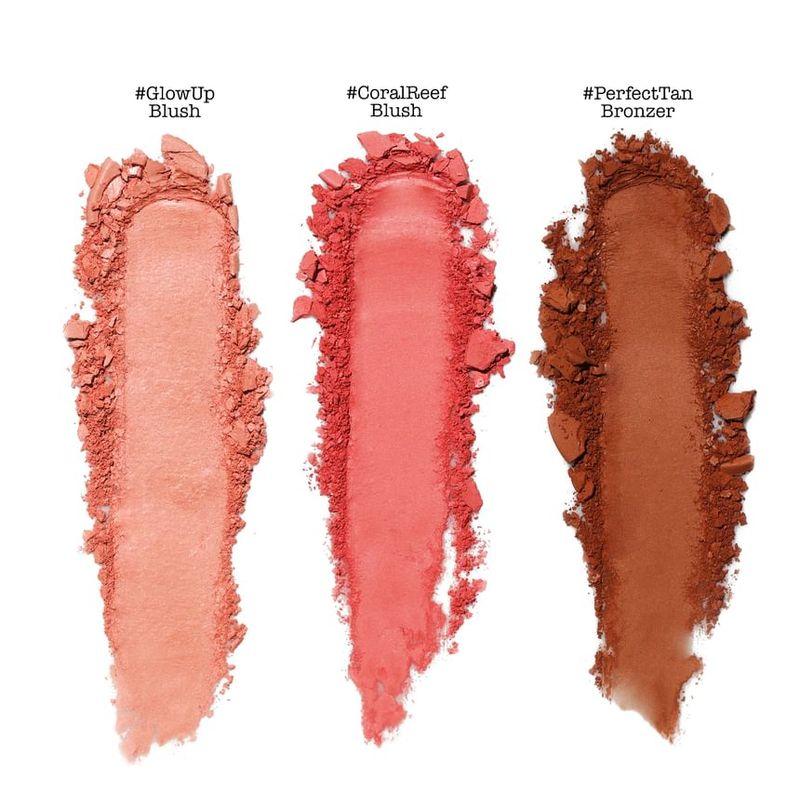 TheBalm - "theBalm Voyage" Trio Puder Tropikalny Z 2 Różami i 1 Bronzerem