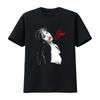 Vintage Selena Latin Music Sängerin Rote Lippen Schwarz Weiß Porträt Druck Streetwear T-Shirt Vintage Gewaschen Dehnbar Grafik