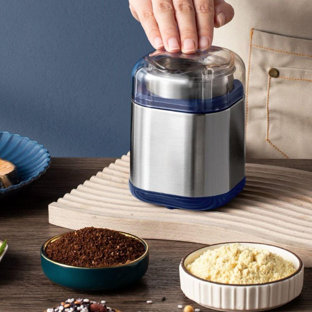 304 Stainless Steel Electric Coffee Grinder Press Type Grain Grinding Machine Bean