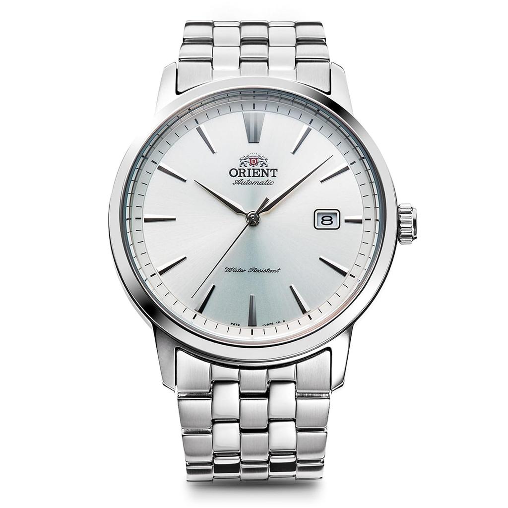 ORIENT automatische Armbanduhr mechanisch Herstellergarantie RN-AC0F02S Herren weiß silber