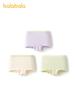 Balabala Girls' Cotton Boxer Shorts - 3-Pack, No-Wedgie, Skin-Friendly, Small to Large Sizes