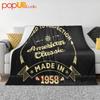 American Made In 1958 Ultra-Soft Blanket Quilt Winter Sofa Cover Bed Covers