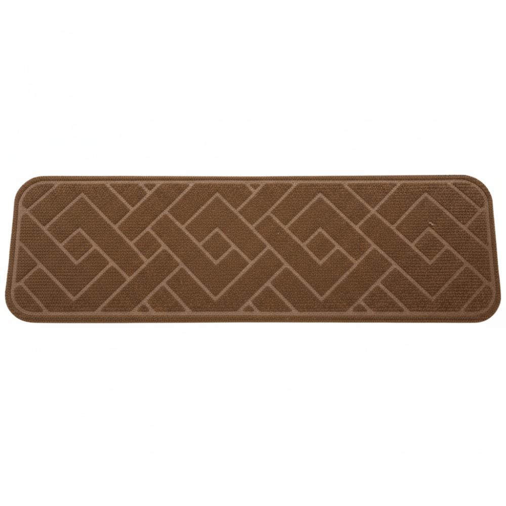 1pc Durable 8x30 Inch Stair Treads Non-Slip TPR Backing Stair Mats Noise Reduction Self-adhesive Stair Runner Rugs Home Decor