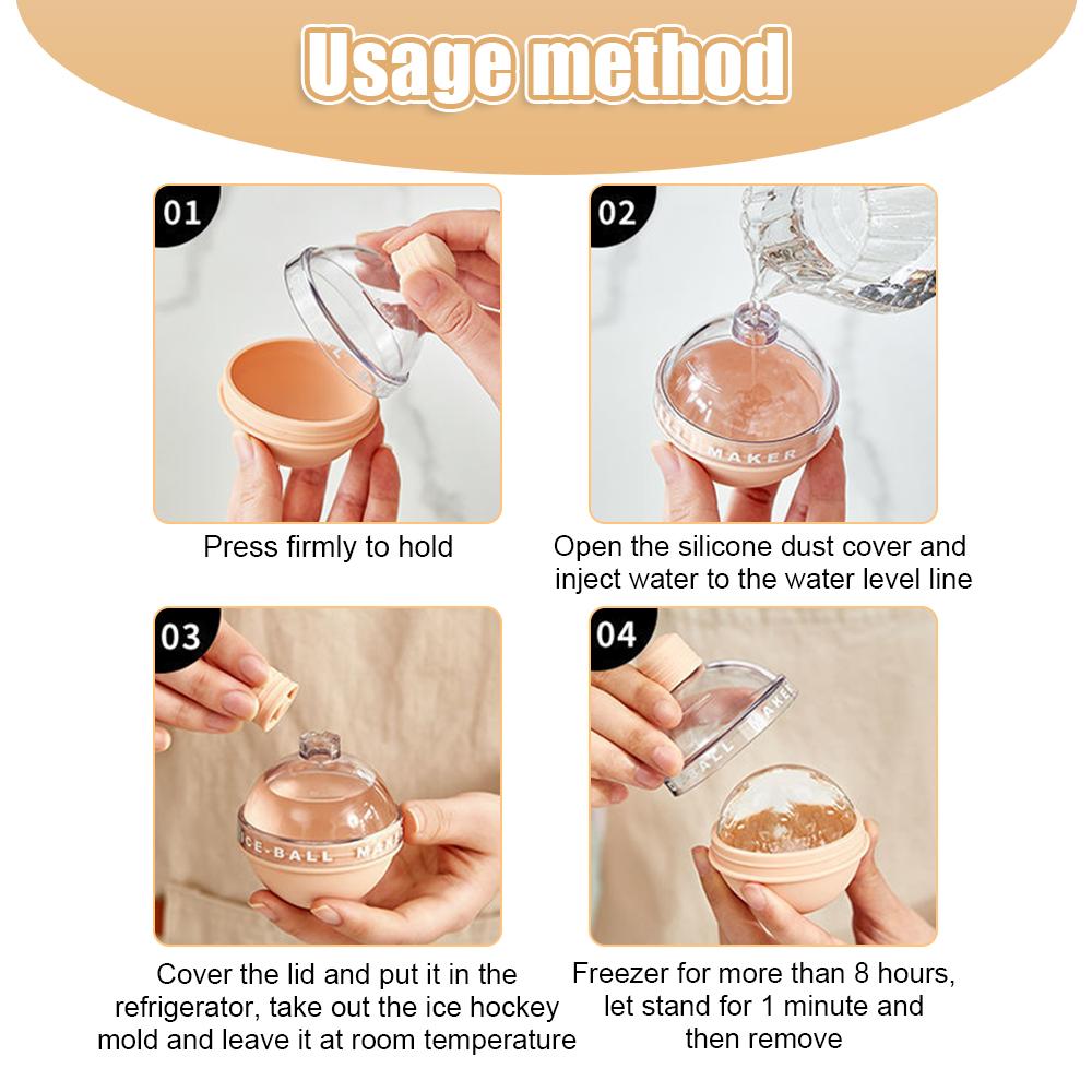 1 szt. Forma do mrożonych kul lodowych Whiskey Macaron Forma do kostek lodu Do domowej produkcji dużego lodu W kuchni Silikonowa tacka na lód Akcesoria kuchenne