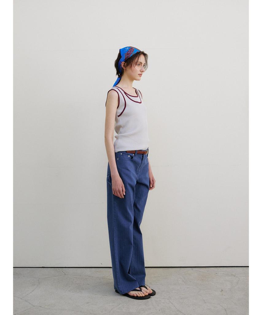 Ninnis [4Nd] Vintage Herringbone Pants (Blue)