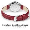 PINDOWS Women's Analog Wristwatch 32mm Leather Band